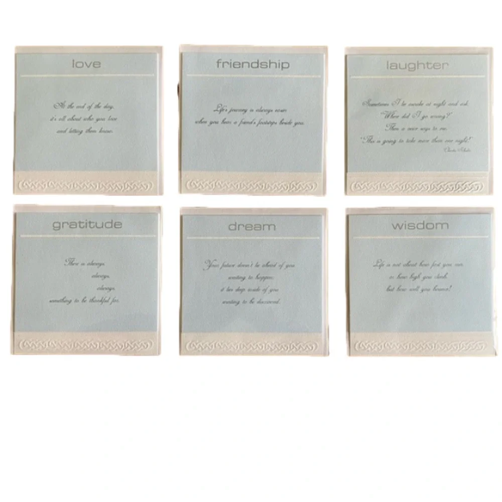 Set of 6 Celtic “Thoughts from the Heart” cards. NWOT